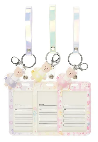 Бейдж "Kawaii", вертикальный, с брелком, ассорти