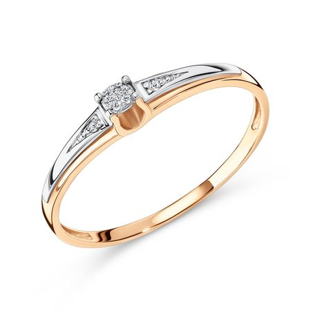 Золотое кольцо с бриллиантами 24990₽