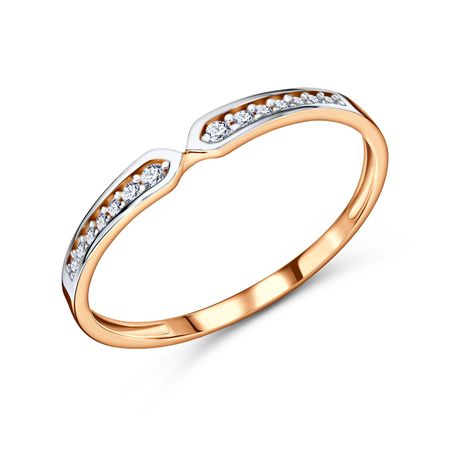 Золотое кольцо с фианитами 22190₽