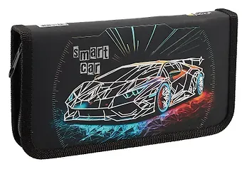 Пенал 1отд. "Smart car" 19*11см, молния, ламинат, 3D-фольга