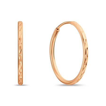 Золотые серьги с алмазной гранью 6490₽