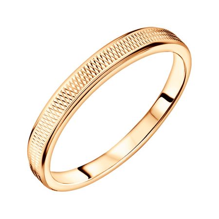 Золотое обручальное кольцо с алмазной гранью 3 мм 31990₽
