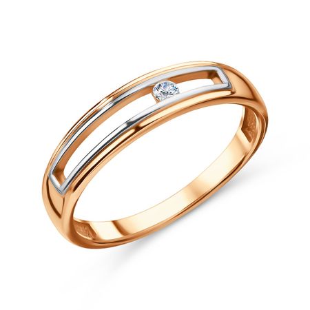 Золотое кольцо с бриллиантом 38990₽