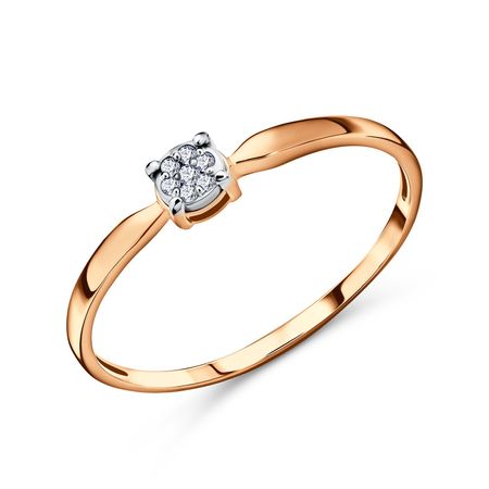 Золотое кольцо с бриллиантами 23990₽