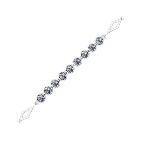 Серебряный браслет с фианитами и родированием 3130₽