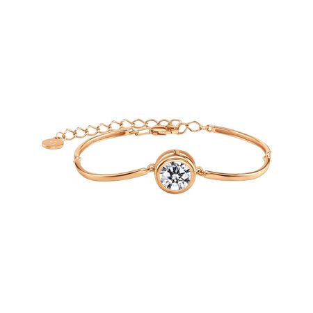 Серебряный браслет с фианитами и позолотой 990₽