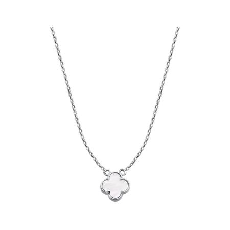 Золотое колье с перламутром и родированием 67990₽