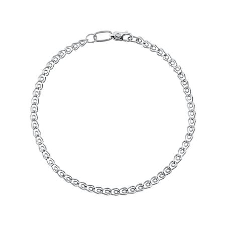 Серебряный браслет Лав с родированием 290₽