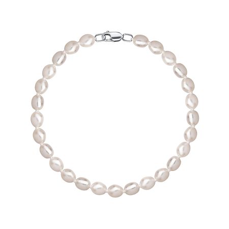 Серебряный браслет с жемчугом 1090₽