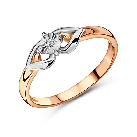 Золотое кольцо с бриллиантом 30990₽