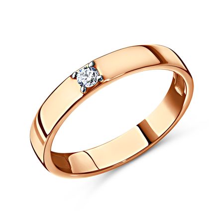Золотое обручальное кольцо с бриллиантом 47990₽