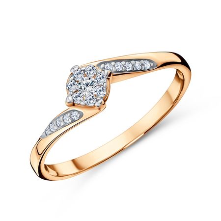 Кольцо TALANT из золота с фианитами 21320₽