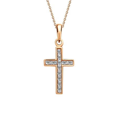 Золотая подвеска с бриллиантами 15490₽