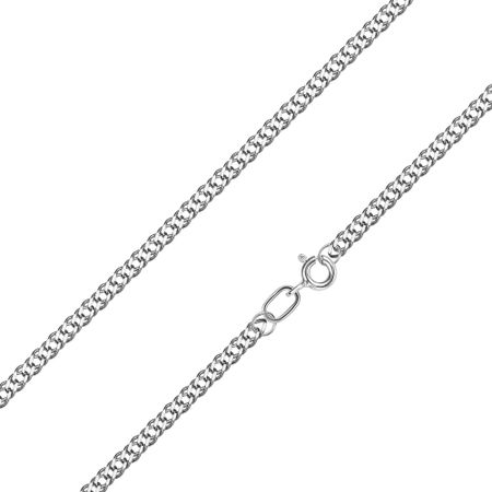 Серебряный полновесный браслет Двойной ромб с родированием 480₽