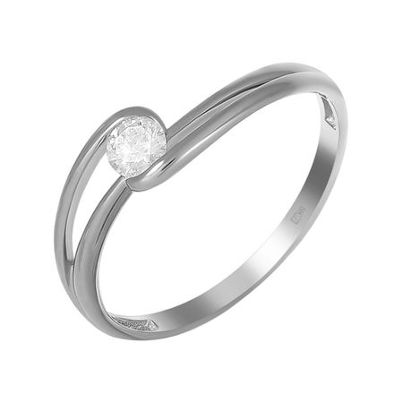 Золотое кольцо с бриллиантом и родированием 59990₽