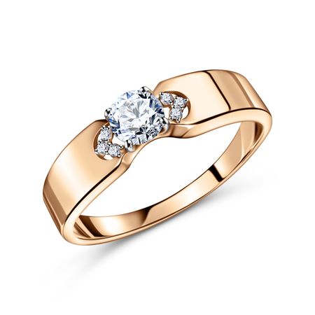 Золотое кольцо с фианитами 28990₽