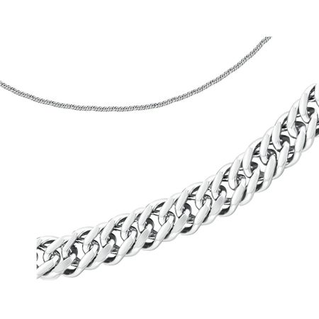 Серебряный полновесный браслет Двойной панцирь с алмазной гранью 3700₽