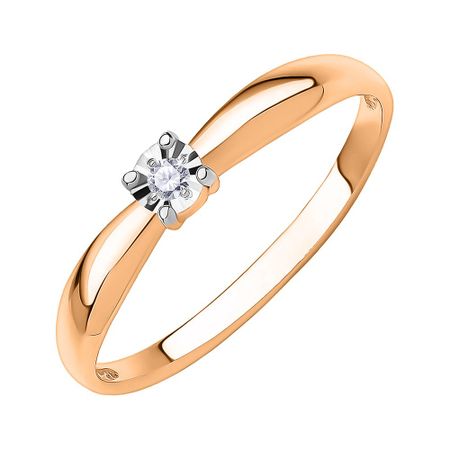 Золотое кольцо с бриллиантом 12490₽