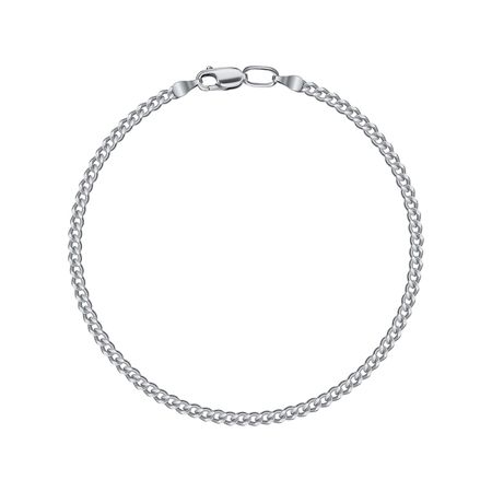 Серебряный браслет Панцирь с алмазной гранью 590₽