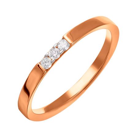 Золотое обручальное кольцо 2 мм с бриллиантами и родированием 25990₽