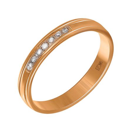 Золотое обручальное кольцо с бриллиантами 20990₽