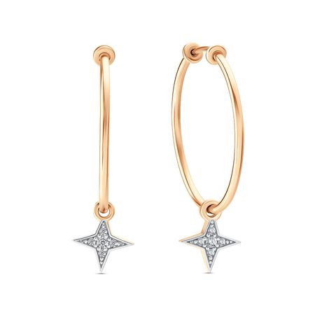 Золотые серьги с фианитами 26990₽