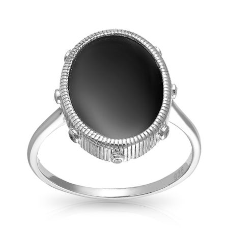 Кольцо из серебра с керамикой и фианитами 1490₽