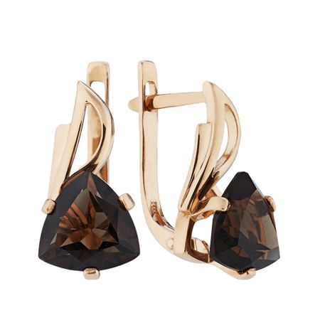 Серьги из золота с раухтопазами 47490₽