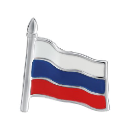 Серебряный значок с эмалью 710₽