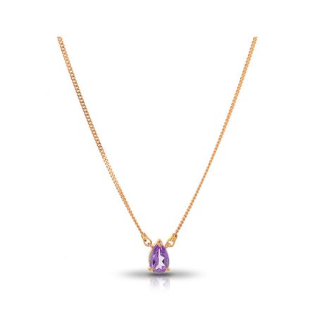 Золотое колье с аметистом 33990₽