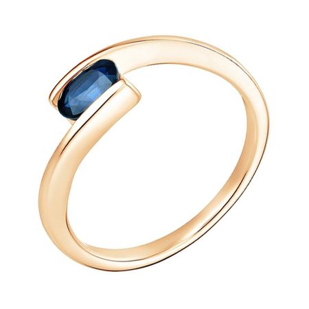 Золотое кольцо с сапфиром 87990₽