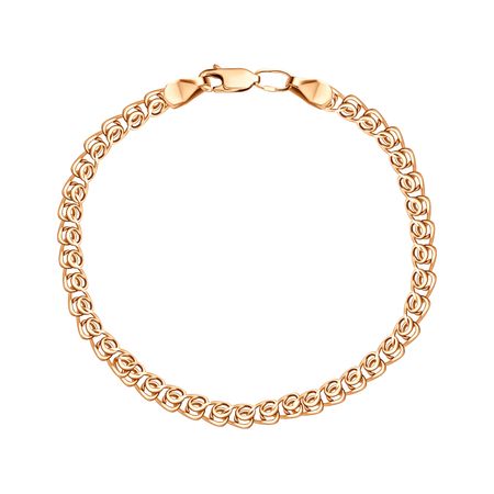 Серебряный браслет Лав с позолотой 490₽