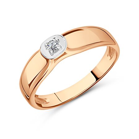 Золотое кольцо с бриллиантом 47990₽