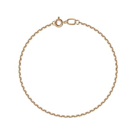 Золотой пустотелый браслет Якорь с алмазной гранью 13680₽