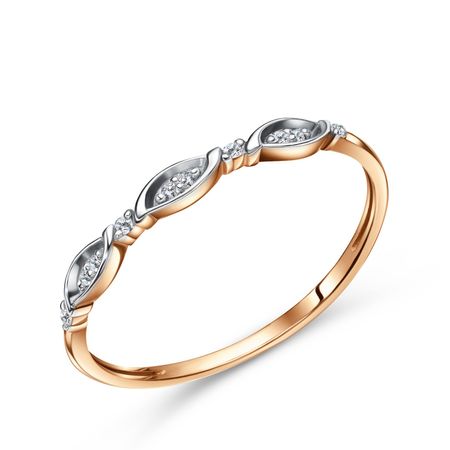 Золотое кольцо с бриллиантами 15490₽