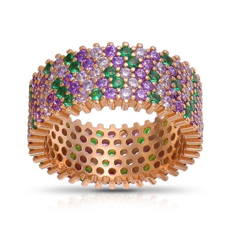 Кольцо из серебра с фианитами 1990₽