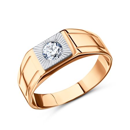 Золотая печатка с фианитом 56120₽