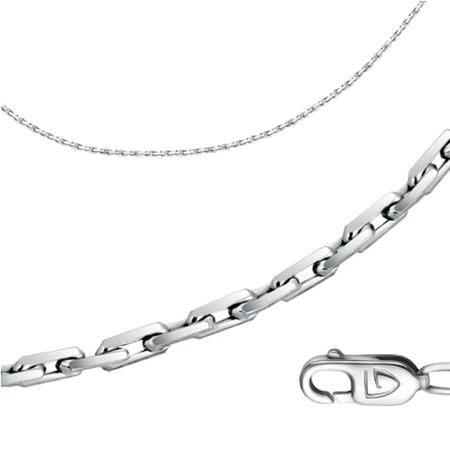 Серебряная цепочка Якорь с родированием 1190₽