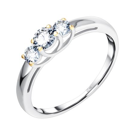 Золотое кольцо с фианитами 37040₽