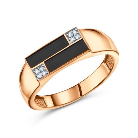 Золотая печатка с фианитами 109720₽