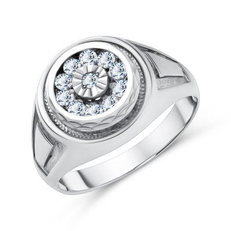 Серебряный перстень с фианитами 2490₽