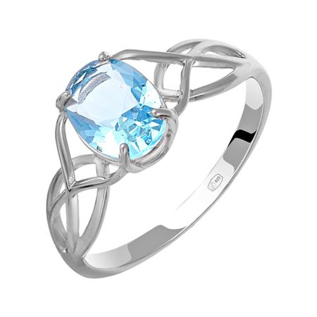 Кольцо из серебра с ювелирным кристаллом и фианитами 249₽