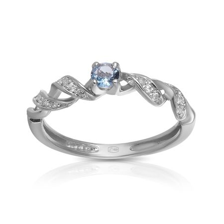 Кольцо из серебра с алпанитом и фианитами 249₽