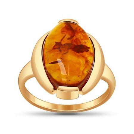 Кольцо SOKOLOV из серебра с янтарём 740₽