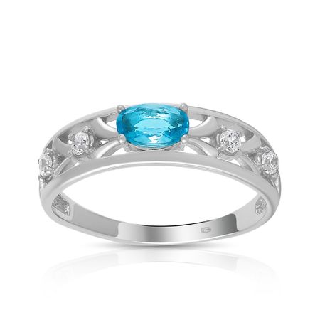 Кольцо TALANT из серебра с ювелирным кристаллом и фианитами 590₽