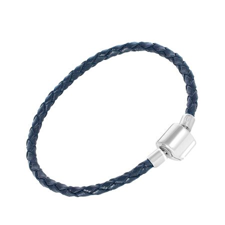 Кожаный браслет с серебряным замком 1790₽