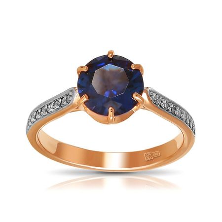 Кольцо из золота с сапфиром и бриллиантами 32990₽