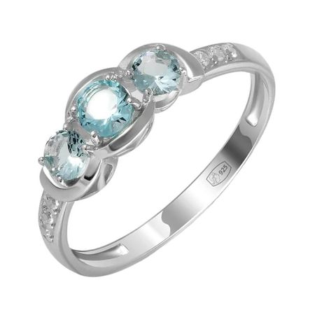 Кольцо из серебра с ювелирными кристаллами и фианитами 790₽