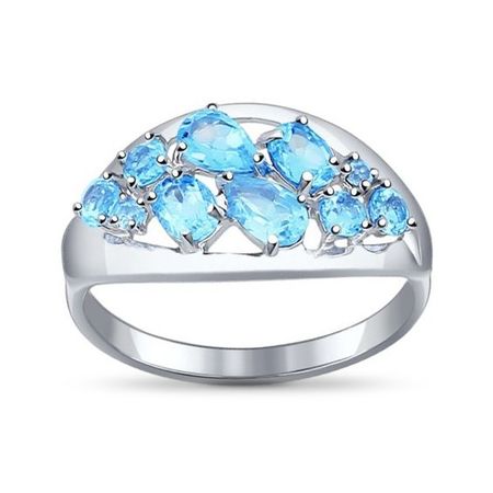 Кольцо SOKOLOV из серебра с топазами 1190₽