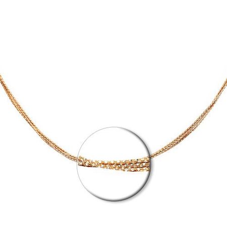 Серебряное колье с позолотой 2160₽